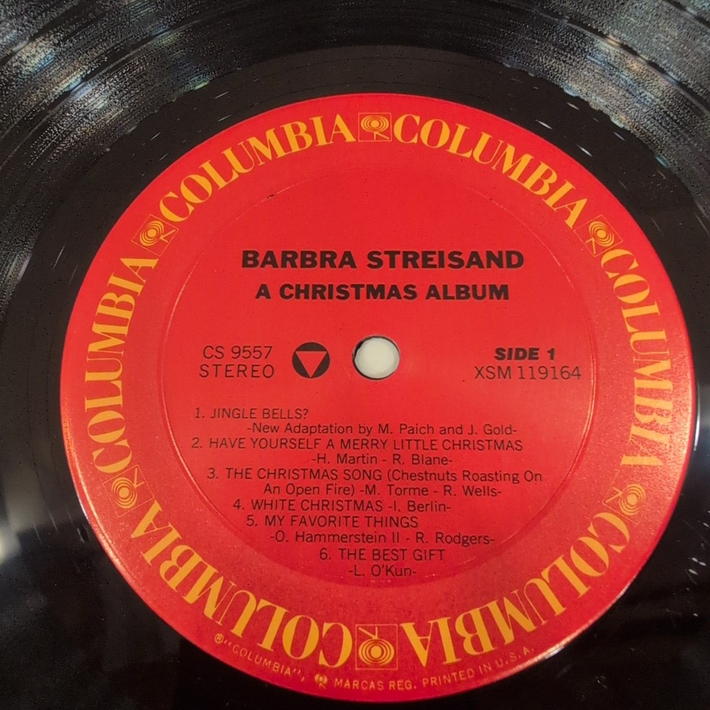 Barbra Streisand A Christmas Album Vinyl LP Columbia CS 9557 Holiday Stereo VG+ - Picture 4 of 6